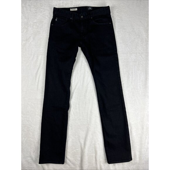 AG Adriano Goldschmied The Matchbox Slim Straight Jeans Black Men's Size 31 X 34 - Picture 1 of 12
